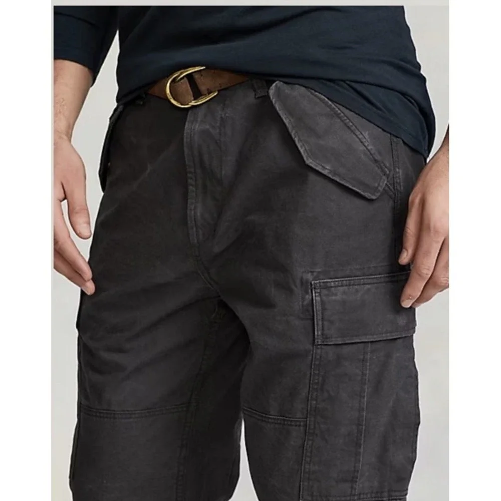 Polo Ralph Lauren Pants Men's 46BX32 (48x30) Gray Utility Surplus Cargo Classic